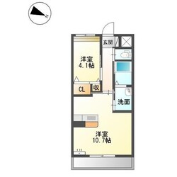 春日町 徒歩1分 5階の物件間取画像